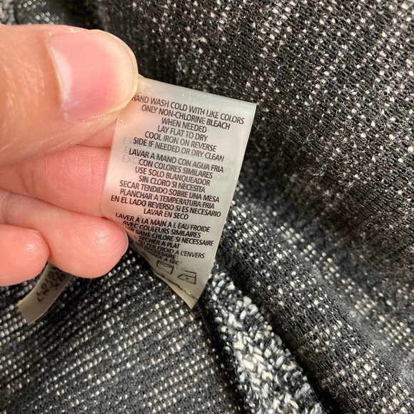 Karl Lagerfeld Tweed Full Zip Blazer Jacket Sz L - Picture 9 of 9